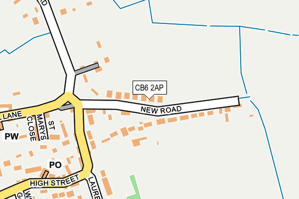 CB6 2AP map - OS OpenMap – Local (Ordnance Survey)