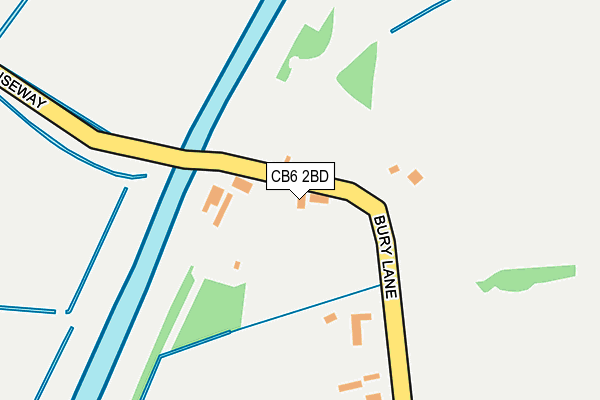 CB6 2BD map - OS OpenMap – Local (Ordnance Survey)