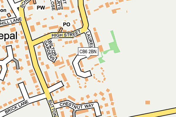 CB6 2BN map - OS OpenMap – Local (Ordnance Survey)