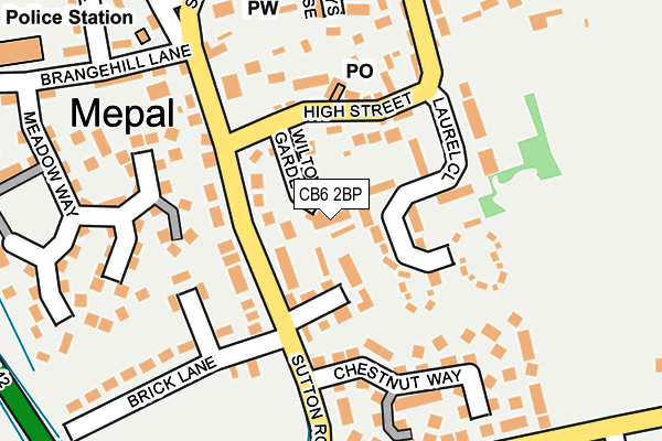 CB6 2BP map - OS OpenMap – Local (Ordnance Survey)
