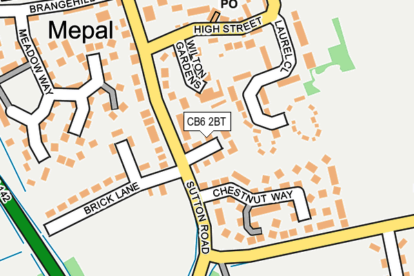 CB6 2BT map - OS OpenMap – Local (Ordnance Survey)
