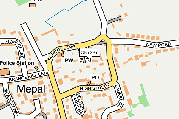 CB6 2BY map - OS OpenMap – Local (Ordnance Survey)