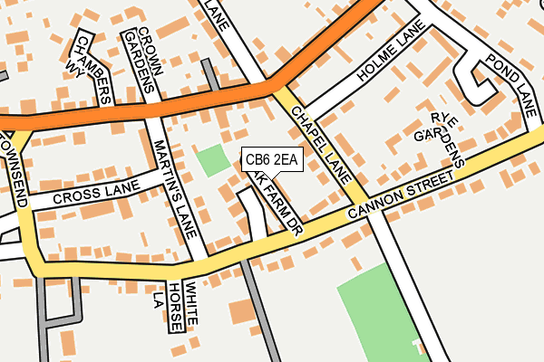 CB6 2EA map - OS OpenMap – Local (Ordnance Survey)