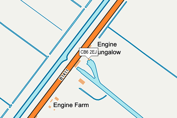 CB6 2EJ map - OS OpenMap – Local (Ordnance Survey)