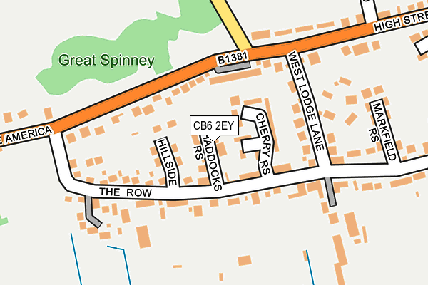 CB6 2EY map - OS OpenMap – Local (Ordnance Survey)