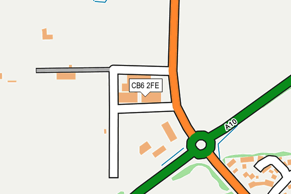 CB6 2FE map - OS OpenMap – Local (Ordnance Survey)