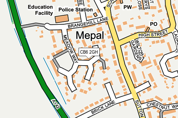 CB6 2GH map - OS OpenMap – Local (Ordnance Survey)