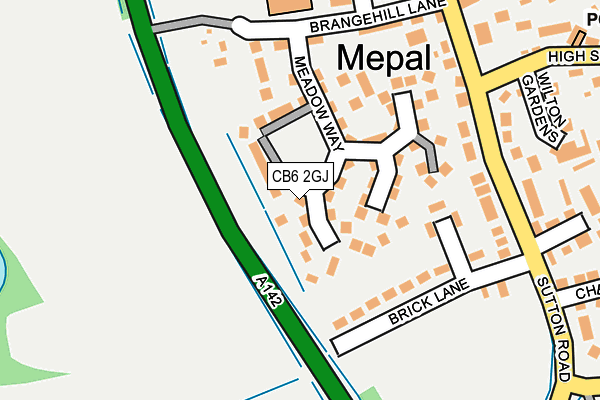 CB6 2GJ map - OS OpenMap – Local (Ordnance Survey)