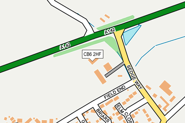 CB6 2HF map - OS OpenMap – Local (Ordnance Survey)