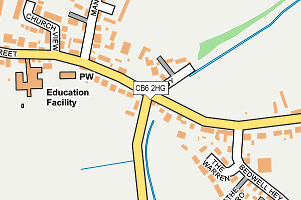 CB6 2HG map - OS OpenMap – Local (Ordnance Survey)