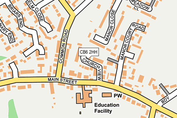 CB6 2HH map - OS OpenMap – Local (Ordnance Survey)
