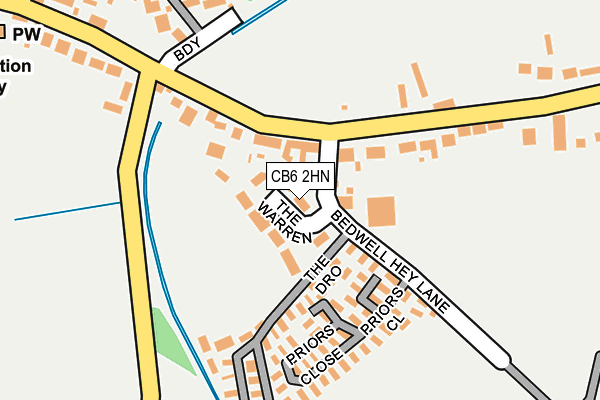 CB6 2HN map - OS OpenMap – Local (Ordnance Survey)