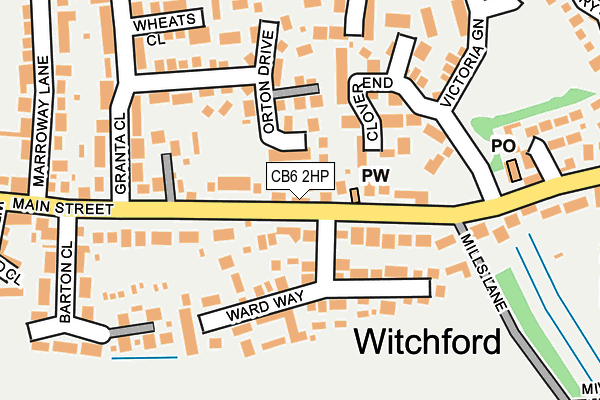 Map of WITCHFORD VILLAGE STORE LTD at local scale