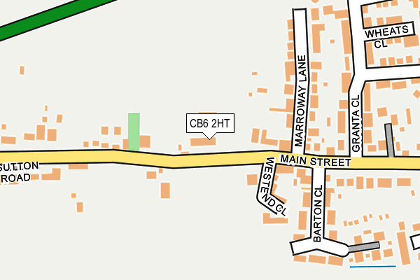 CB6 2HT map - OS OpenMap – Local (Ordnance Survey)