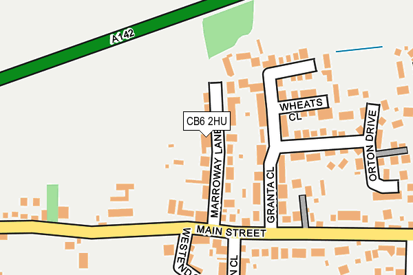 CB6 2HU map - OS OpenMap – Local (Ordnance Survey)