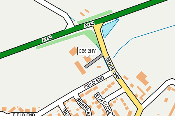 CB6 2HY map - OS OpenMap – Local (Ordnance Survey)