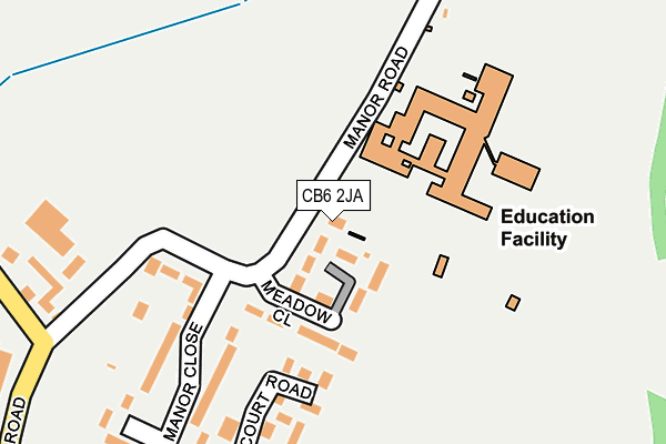 CB6 2JA map - OS OpenMap – Local (Ordnance Survey)