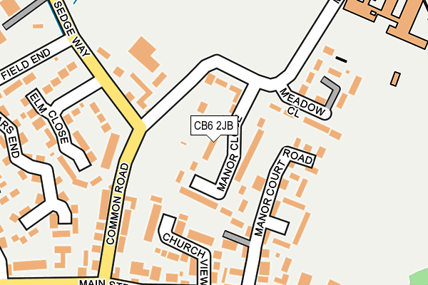 CB6 2JB map - OS OpenMap – Local (Ordnance Survey)