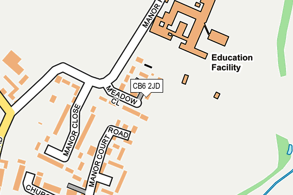 CB6 2JD map - OS OpenMap – Local (Ordnance Survey)