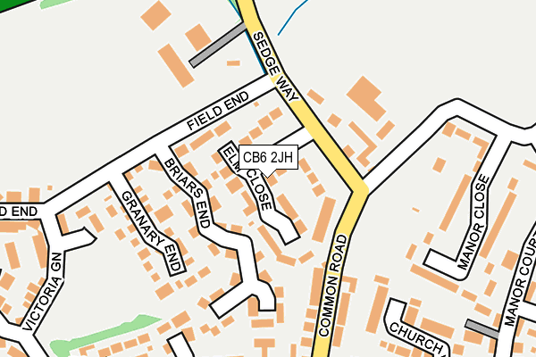 CB6 2JH map - OS OpenMap – Local (Ordnance Survey)