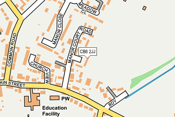 CB6 2JJ map - OS OpenMap – Local (Ordnance Survey)