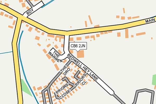 CB6 2JN map - OS OpenMap – Local (Ordnance Survey)