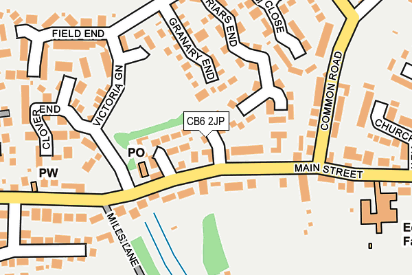 CB6 2JP map - OS OpenMap – Local (Ordnance Survey)