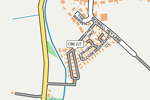 CB6 2JT map - OS OpenMap – Local (Ordnance Survey)