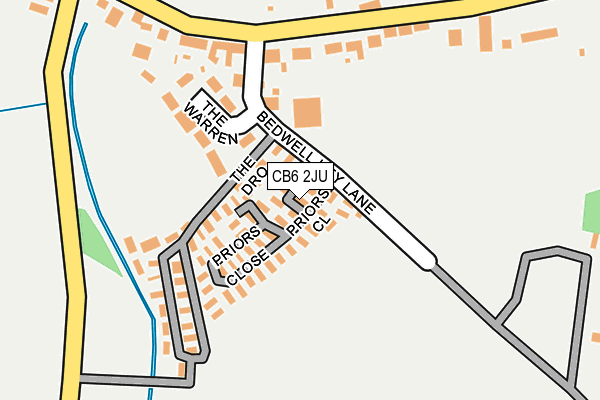 CB6 2JU map - OS OpenMap – Local (Ordnance Survey)