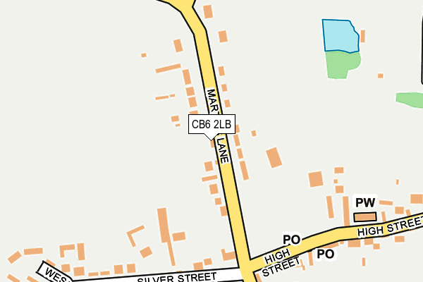 CB6 2LB map - OS OpenMap – Local (Ordnance Survey)