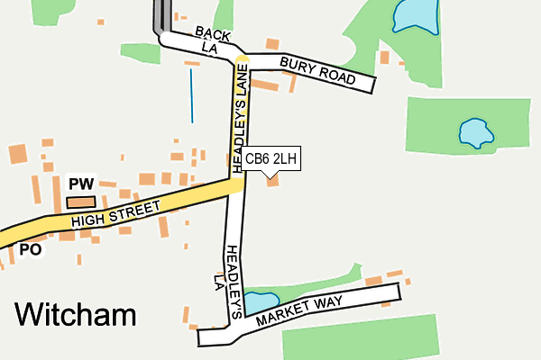 CB6 2LH map - OS OpenMap – Local (Ordnance Survey)