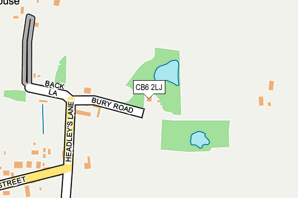 CB6 2LJ map - OS OpenMap – Local (Ordnance Survey)
