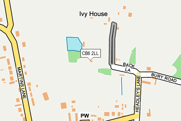 CB6 2LL map - OS OpenMap – Local (Ordnance Survey)