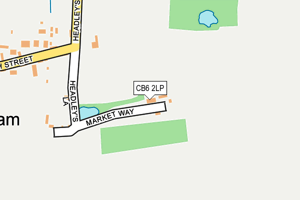 CB6 2LP map - OS OpenMap – Local (Ordnance Survey)
