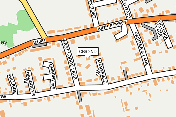 CB6 2ND map - OS OpenMap – Local (Ordnance Survey)