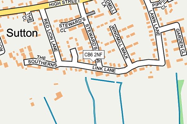 CB6 2NF map - OS OpenMap – Local (Ordnance Survey)