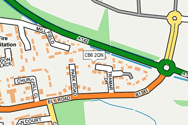CB6 2QN map - OS OpenMap – Local (Ordnance Survey)