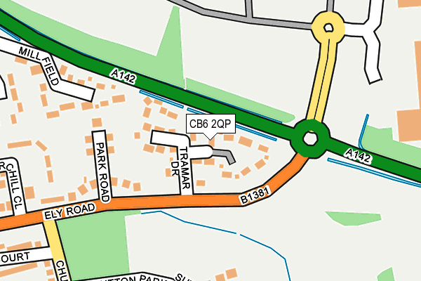 CB6 2QP map - OS OpenMap – Local (Ordnance Survey)