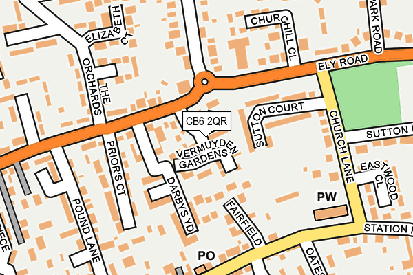 CB6 2QR map - OS OpenMap – Local (Ordnance Survey)