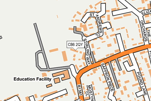 CB6 2QY map - OS OpenMap – Local (Ordnance Survey)