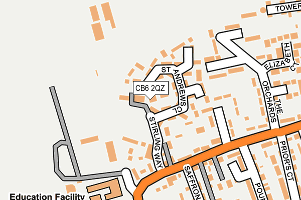 CB6 2QZ map - OS OpenMap – Local (Ordnance Survey)