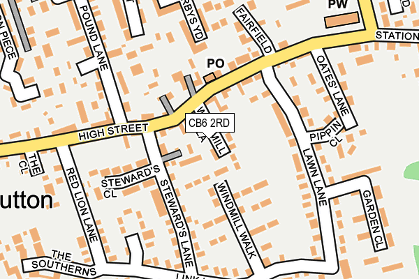 CB6 2RD map - OS OpenMap – Local (Ordnance Survey)