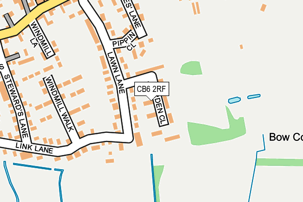 CB6 2RF map - OS OpenMap – Local (Ordnance Survey)