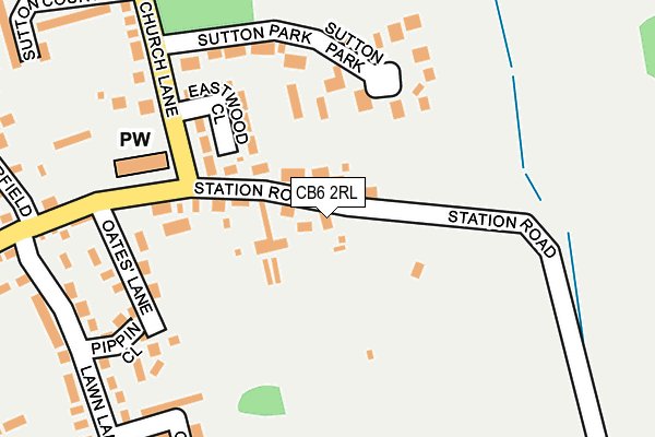 CB6 2RL map - OS OpenMap – Local (Ordnance Survey)