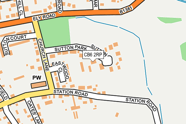 CB6 2RP map - OS OpenMap – Local (Ordnance Survey)
