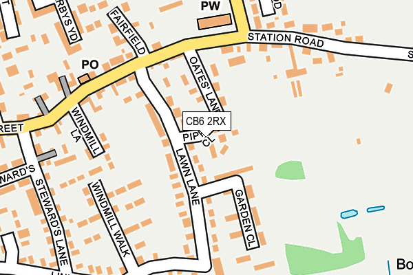 CB6 2RX map - OS OpenMap – Local (Ordnance Survey)