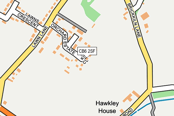 CB6 2SF map - OS OpenMap – Local (Ordnance Survey)