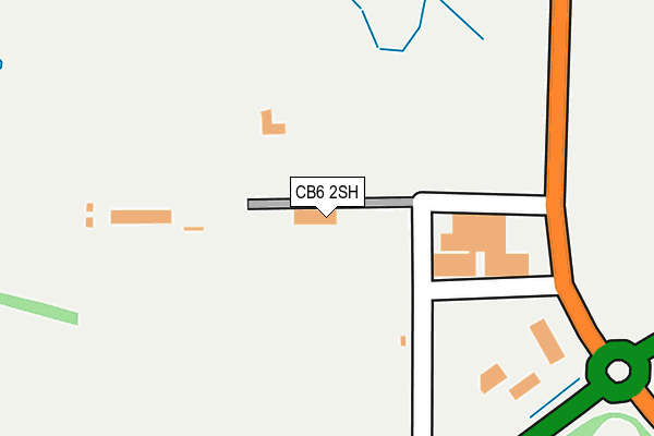 CB6 2SH map - OS OpenMap – Local (Ordnance Survey)