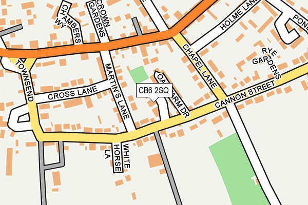 CB6 2SQ map - OS OpenMap – Local (Ordnance Survey)