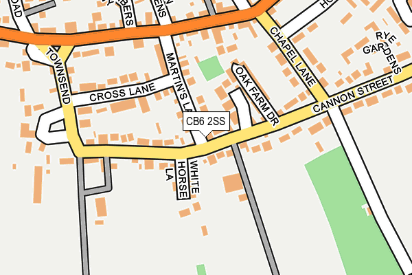 CB6 2SS map - OS OpenMap – Local (Ordnance Survey)
